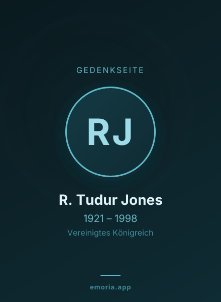 Gedenkportrait von R. Tudur Jones