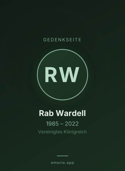 Gedenkportrait von Rab Wardell