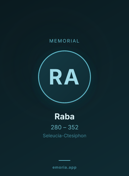 Memorial portrait of Raba