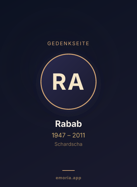Gedenkportrait von Rabab