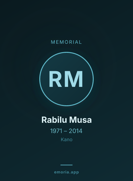 Memorial portrait of Rabilu Musa