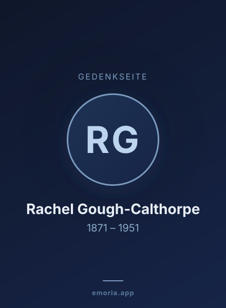 Gedenkportrait von Rachel Gough-Calthorpe