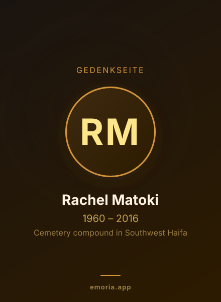 Gedenkportrait von Rachel Matoki