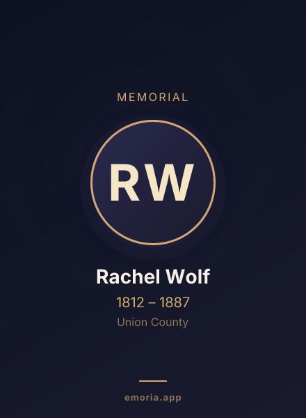 Memorial portrait of Rachel Wolf