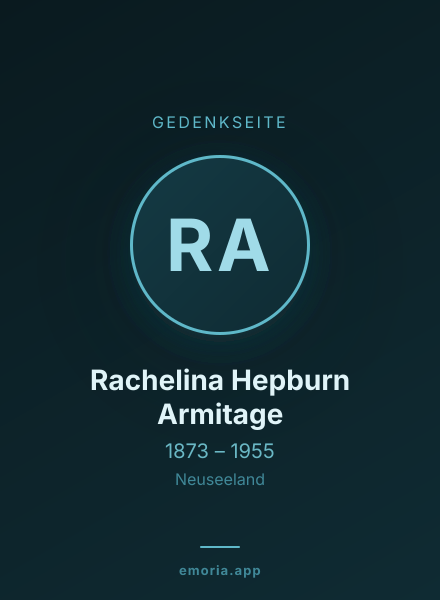 Gedenkportrait von Rachelina Hepburn Armitage