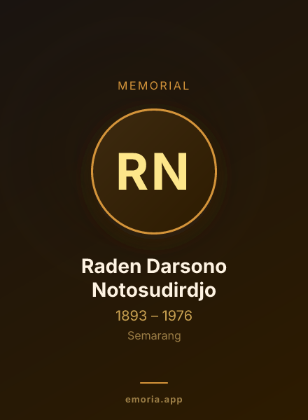 Memorial portrait of Raden Darsono Notosudirdjo
