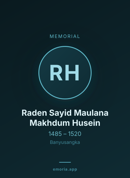 Memorial portrait of Raden Sayid Maulana Makhdum Husein