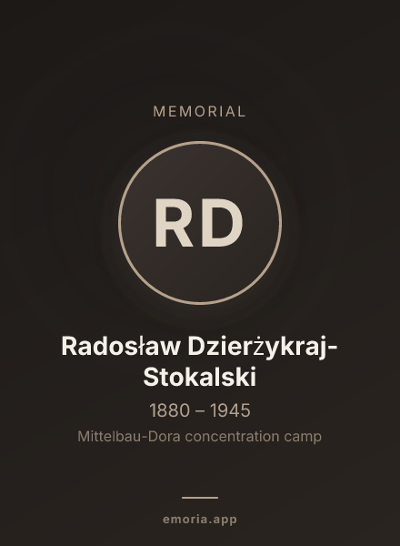 Memorial portrait of Radosław Dzierżykraj-Stokalski