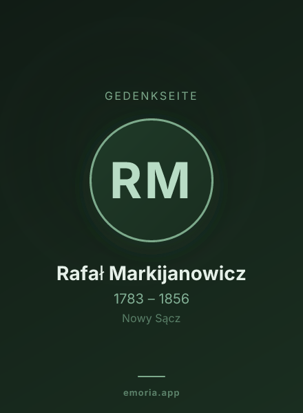Gedenkportrait von Rafał Markijanowicz