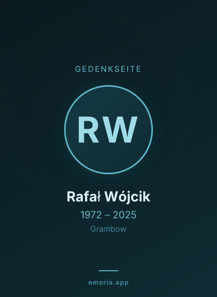 Gedenkportrait von Rafał Wójcik
