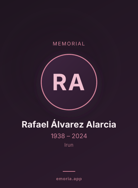 Memorial portrait of Rafael Álvarez Alarcia
