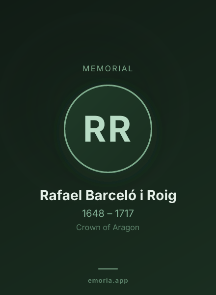 Memorial portrait of Rafael Barceló i Roig