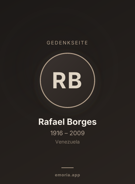 Gedenkportrait von Rafael Borges