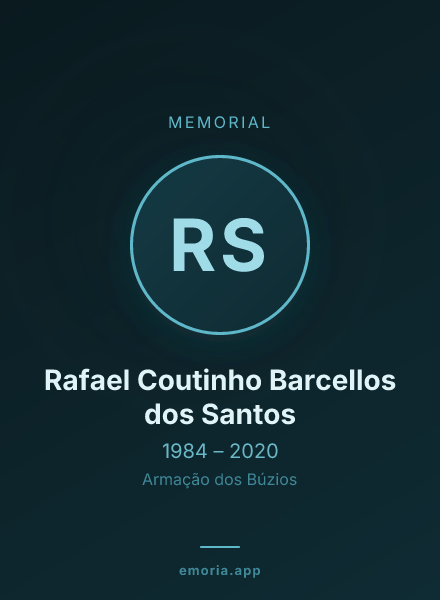 Memorial portrait of Rafael Coutinho Barcellos dos Santos