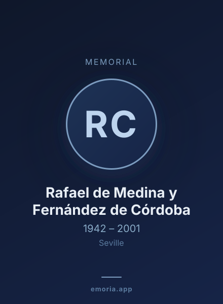 Memorial portrait of Rafael de Medina y Fernández de Córdoba