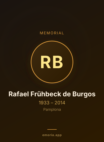 Memorial portrait of Rafael Frühbeck de Burgos