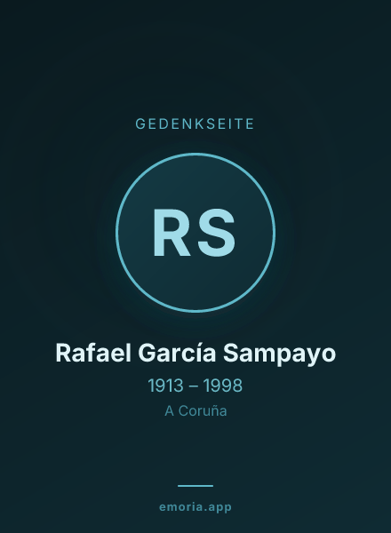 Gedenkportrait von Rafael García Sampayo
