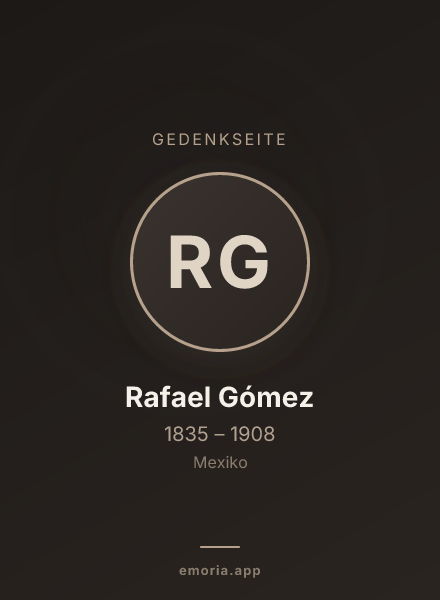 Gedenkportrait von Rafael Gómez