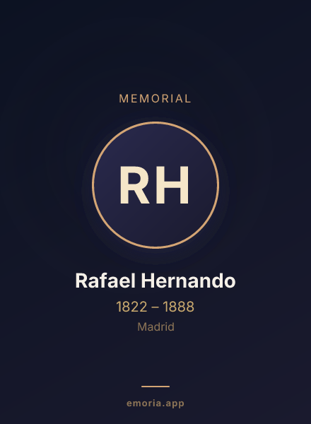 Memorial portrait of Rafael Hernando