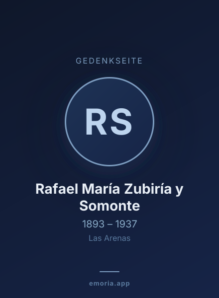 Gedenkportrait von Rafael María Zubiría y Somonte