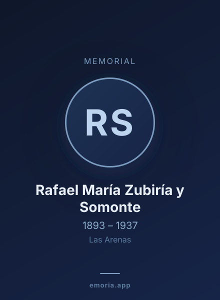 Memorial portrait of Rafael María Zubiría y Somonte