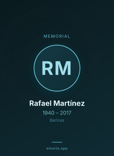 Memorial portrait of Rafael Martínez