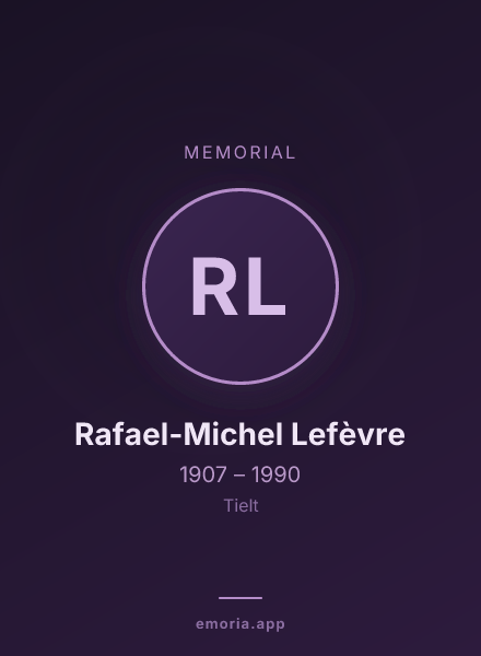 Memorial portrait of Rafael-Michel Lefèvre