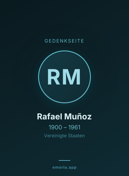Gedenkportrait von Rafael Muñoz