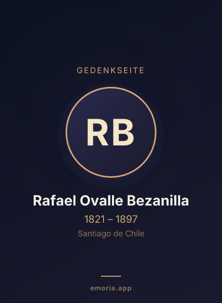 Gedenkportrait von Rafael Ovalle Bezanilla