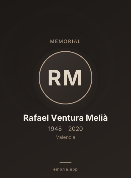 Memorial portrait of Rafael Ventura Melià