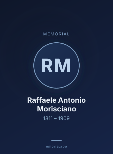 Memorial portrait of Raffaele Antonio Morisciano