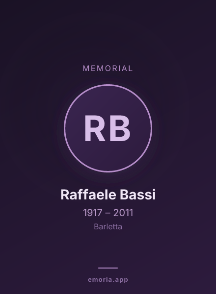 Memorial portrait of Raffaele Bassi