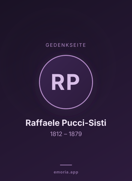 Gedenkportrait von Raffaele Pucci-Sisti