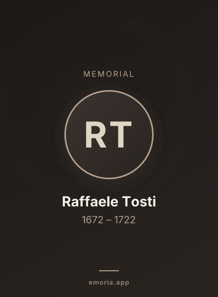 Memorial portrait of Raffaele Tosti