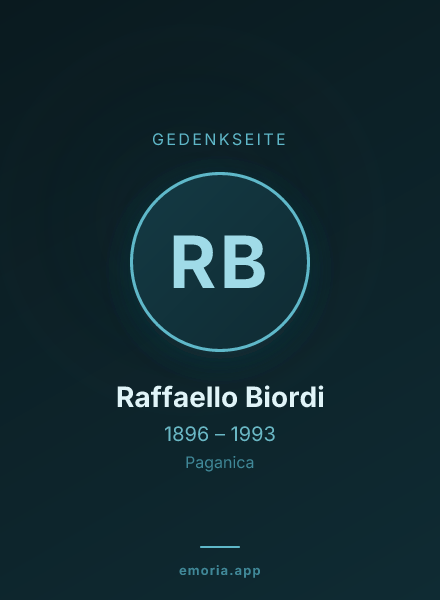 Gedenkportrait von Raffaello Biordi