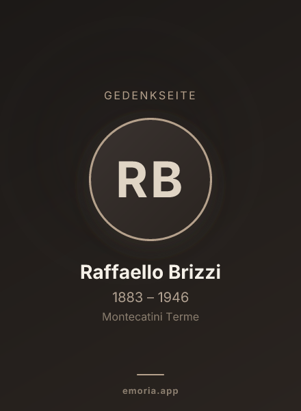 Gedenkportrait von Raffaello Brizzi