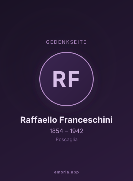 Gedenkportrait von Raffaello Franceschini