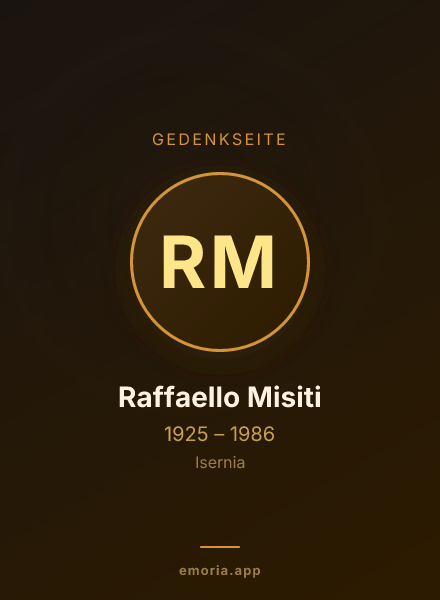Gedenkportrait von Raffaello Misiti