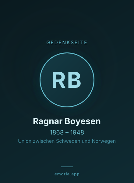 Gedenkportrait von Ragnar Boyesen