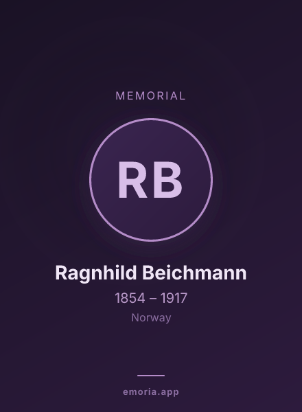 Memorial portrait of Ragnhild Beichmann