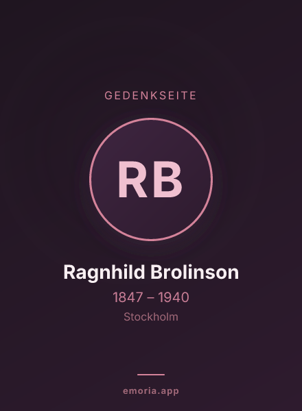 Gedenkportrait von Ragnhild Brolinson