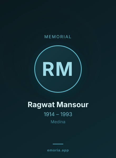 Memorial portrait of Ragwat Mansour