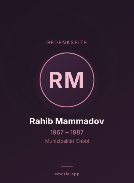 Gedenkportrait von Rahib Mammadov