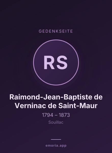 Gedenkportrait von Raimond-Jean-Baptiste de Verninac de Saint-Maur
