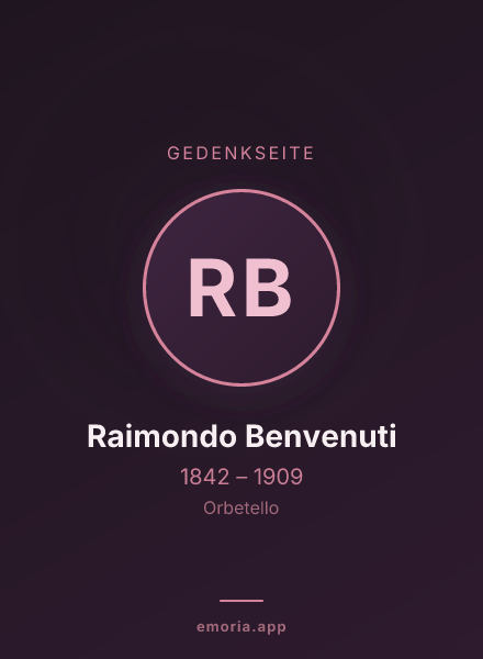Gedenkportrait von Raimondo Benvenuti