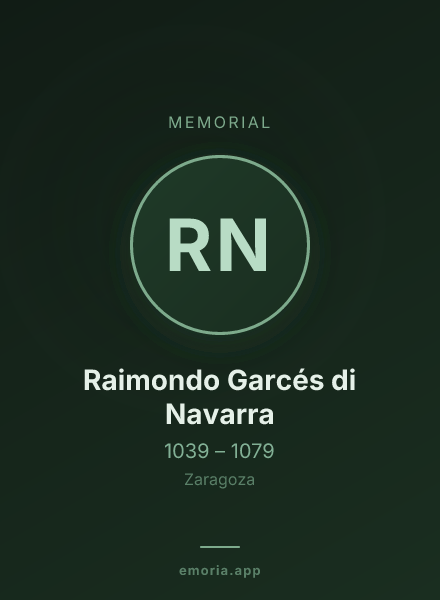 Memorial portrait of Raimondo Garcés di Navarra