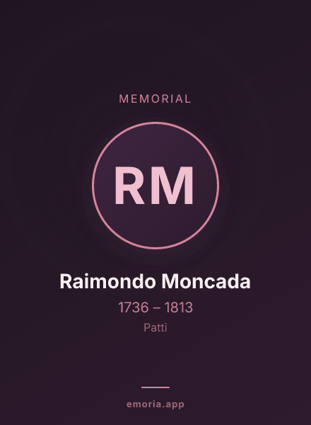 Memorial portrait of Raimondo Moncada