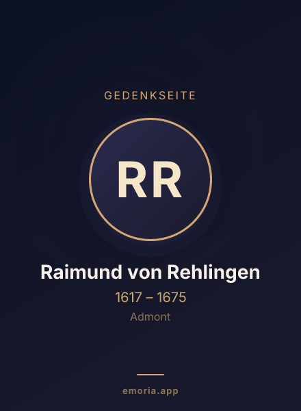 Gedenkportrait von Raimund von Rehlingen