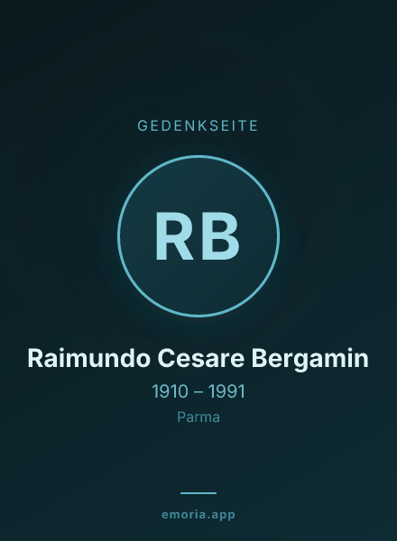 Gedenkportrait von Raimundo Cesare Bergamin