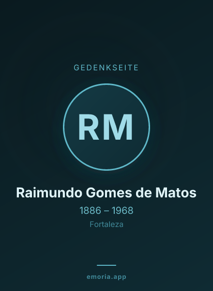 Gedenkportrait von Raimundo Gomes de Matos